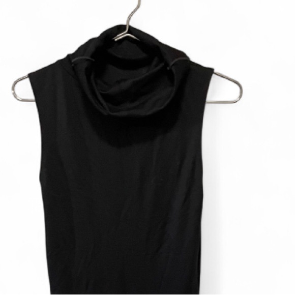 Dolls Kill Black Turtleneck Sleeveless Maxi Dress - Picture 9 of 9